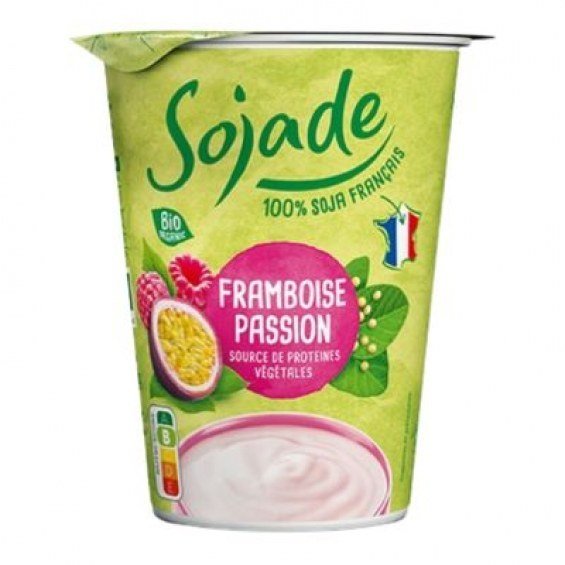 ogur de Soja sabor Fruta de la pasión y Frambuesa So Soja! 400gr Sojade