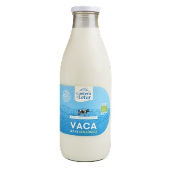 Leche de Vaca semidesnatada eco 1L El Cantero de Letur