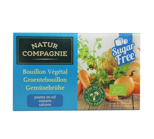 Low Salt Vegetable Broth in Bio Tablets 88g Natur Compagnie 
