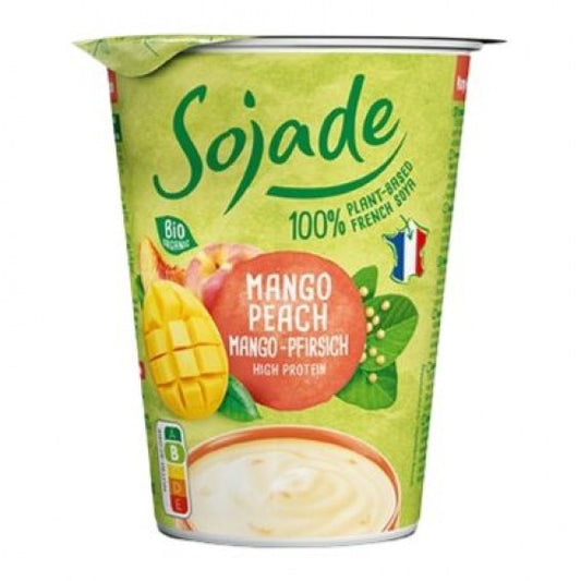 Yogur de Soja sabor Melocotón y Mango 400gr Sojade