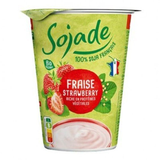 Strawberry flavoured soy yogurt So Soja! 400gr Sojade