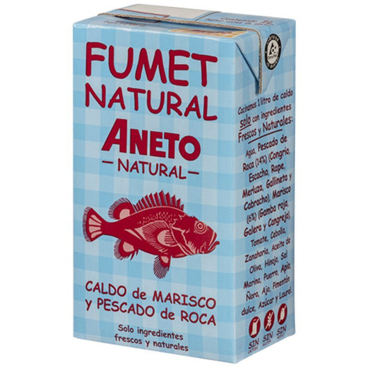 Caldo Natural Fumet Pescado y Marisco 1L Aneto