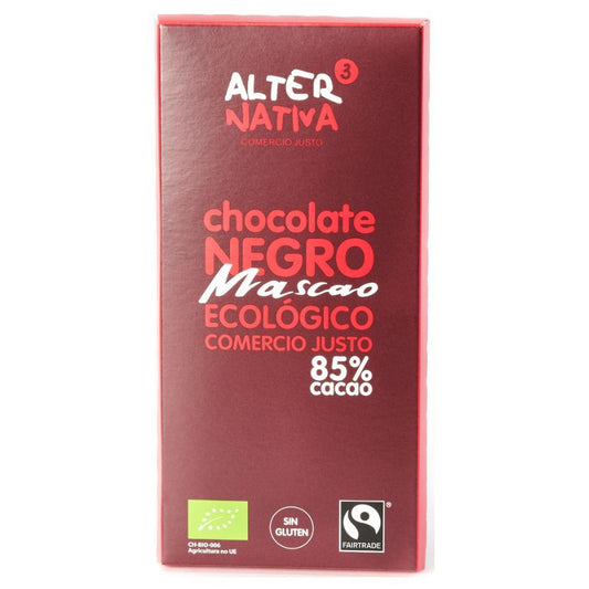 Chocolate 85 Cacao Mascao Eco Vegan 80g Alternativa3