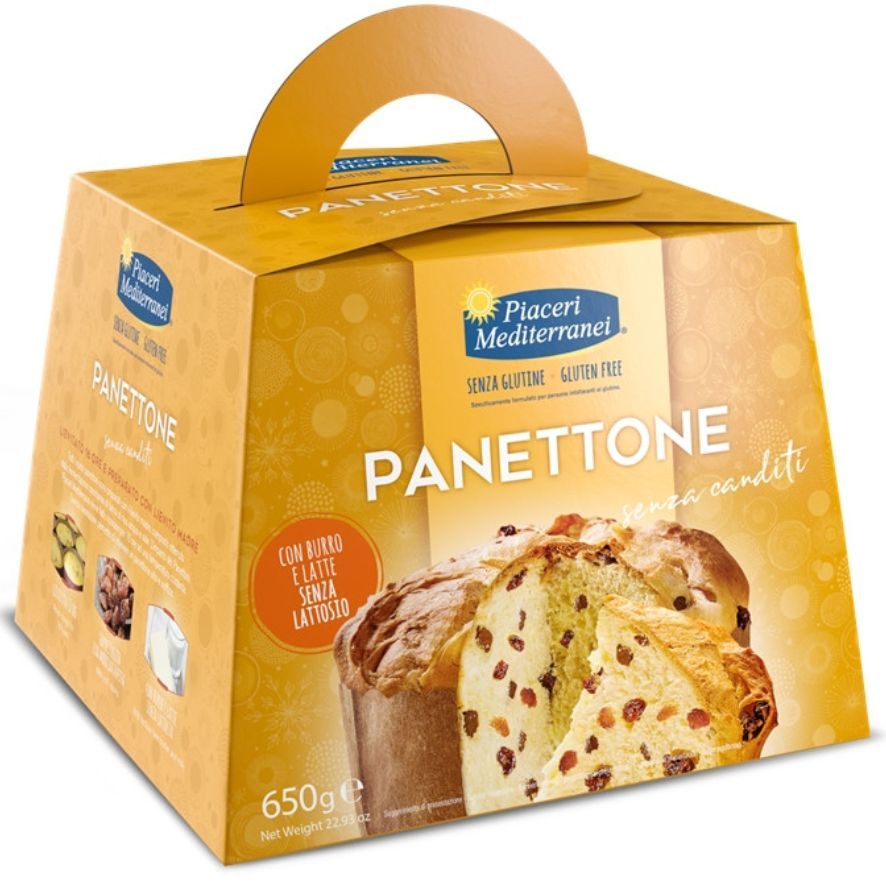 Panettone Classique Sans Gluten 650gr Piaceri Mediterranei 