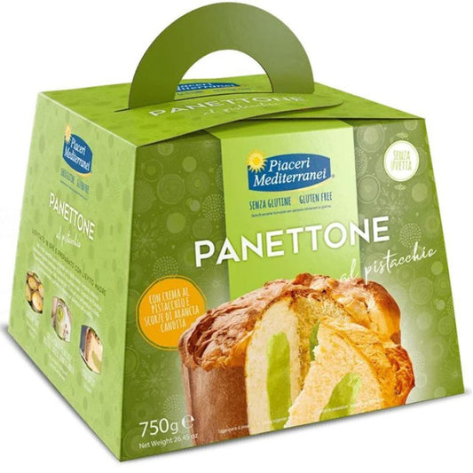 Panettone con crema de pistacho SinGluten Piaceri Mediterranei
