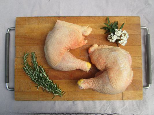 Pastured chicken rear end (thigh + drumstick) (1-1.2 kg)