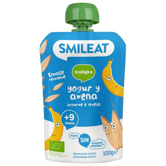 Bebible Yogur y Avena 9M Eco 100g Smileat