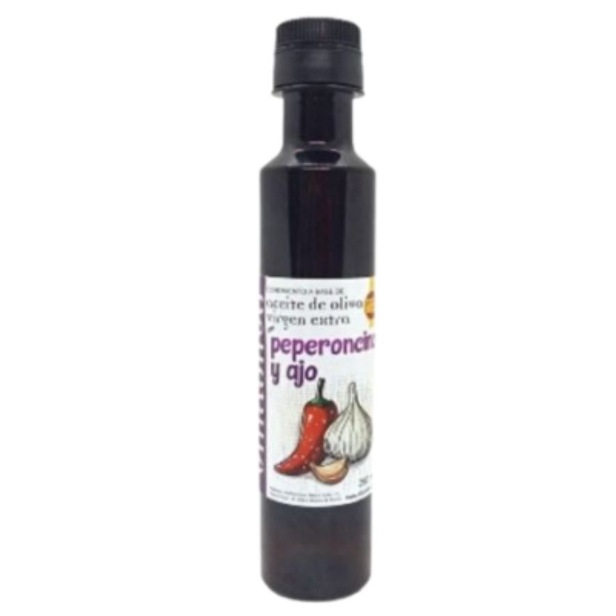 Aceite Aromatizado Ajo Peperoncino 250ml Villaolivo