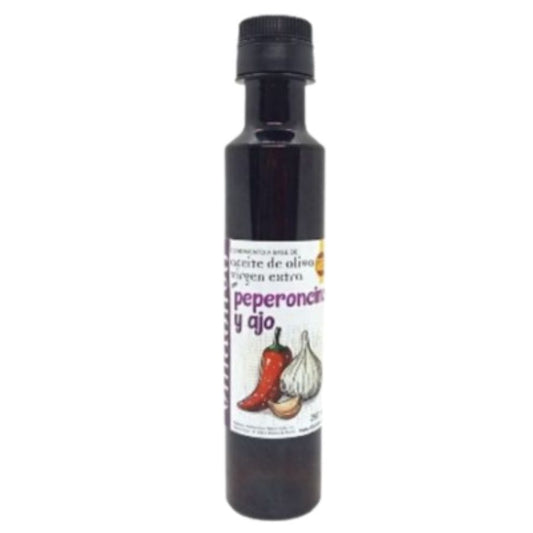 Aceite Aromatizado Ajo Peperoncino 250ml Villaolivo