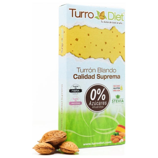 Turron Blando de Almendras SinAzucar SinGluten 150g Turro Diet