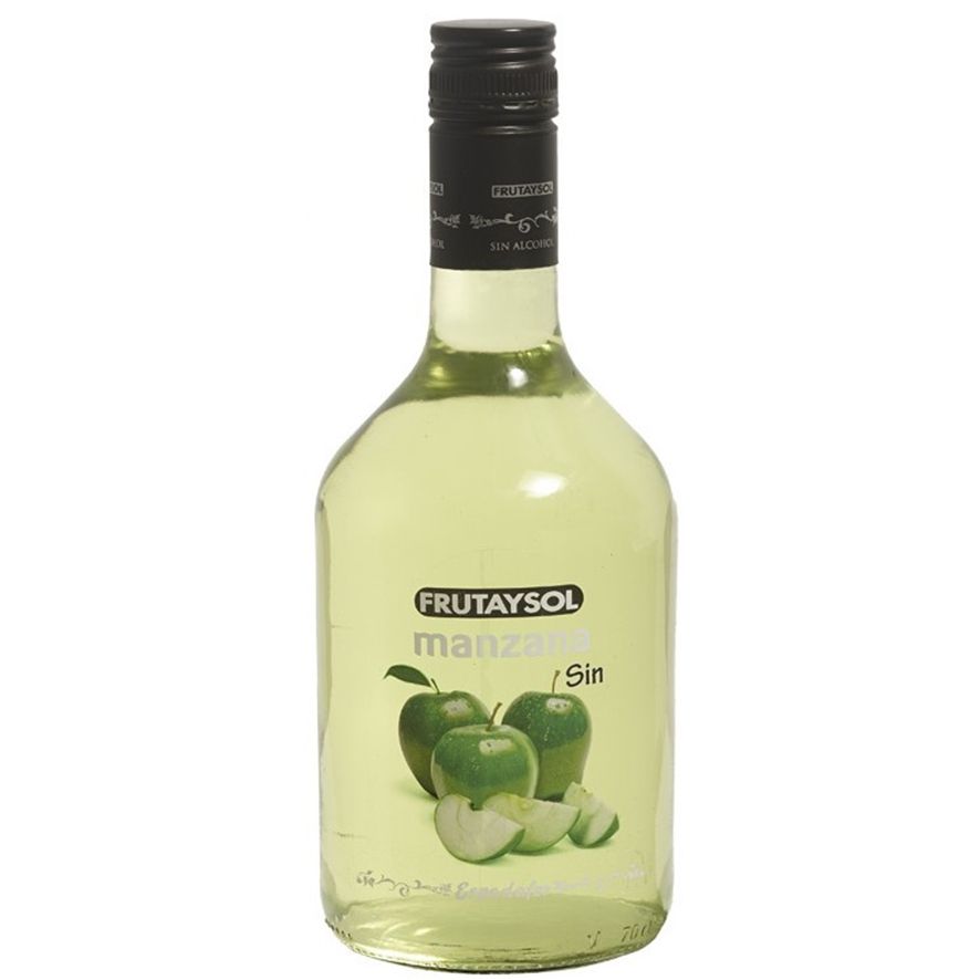 Licor de Manzana Verde Sin Alcohol SinGluten 700ml Frutaysol
