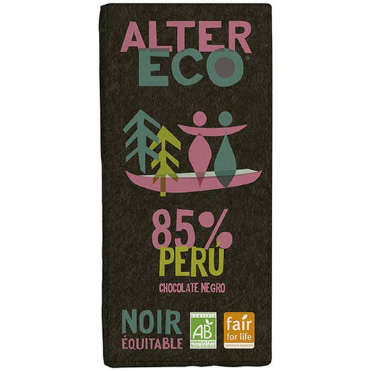 Peru 85 Organic Dark Chocolate 100g Altereco 