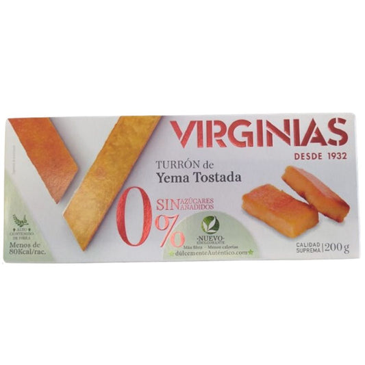 Turron Yema Tostada SinAzucar 200g Virginias