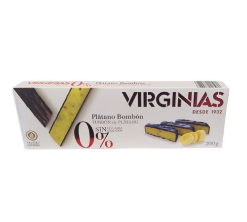 Chocolate Turron with Banana 0% Sugar 200g Virginias
