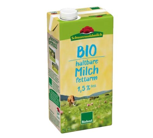 Leche Vaca Semi Bio 12x1L Schwarzwaldmilch