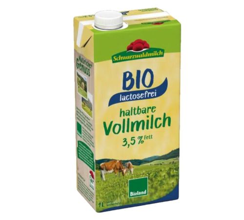 Leche Vaca Entera Sin Lactosa Bio 12x1L Schwarzwaldmilch
